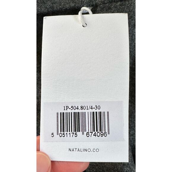 NWT Natalino Dress Pants Size 30x36 Men’s Charcoal Side Adjust - Picture 5 of 10